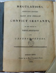 Regulations, Respecting Assigned Male and Female Convict Servants
