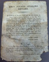 Fifty pound sterling reward