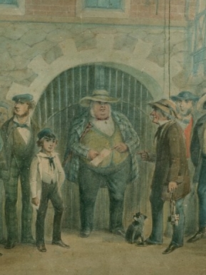 The Governor and staff at the Adelaide Gaol B-17790