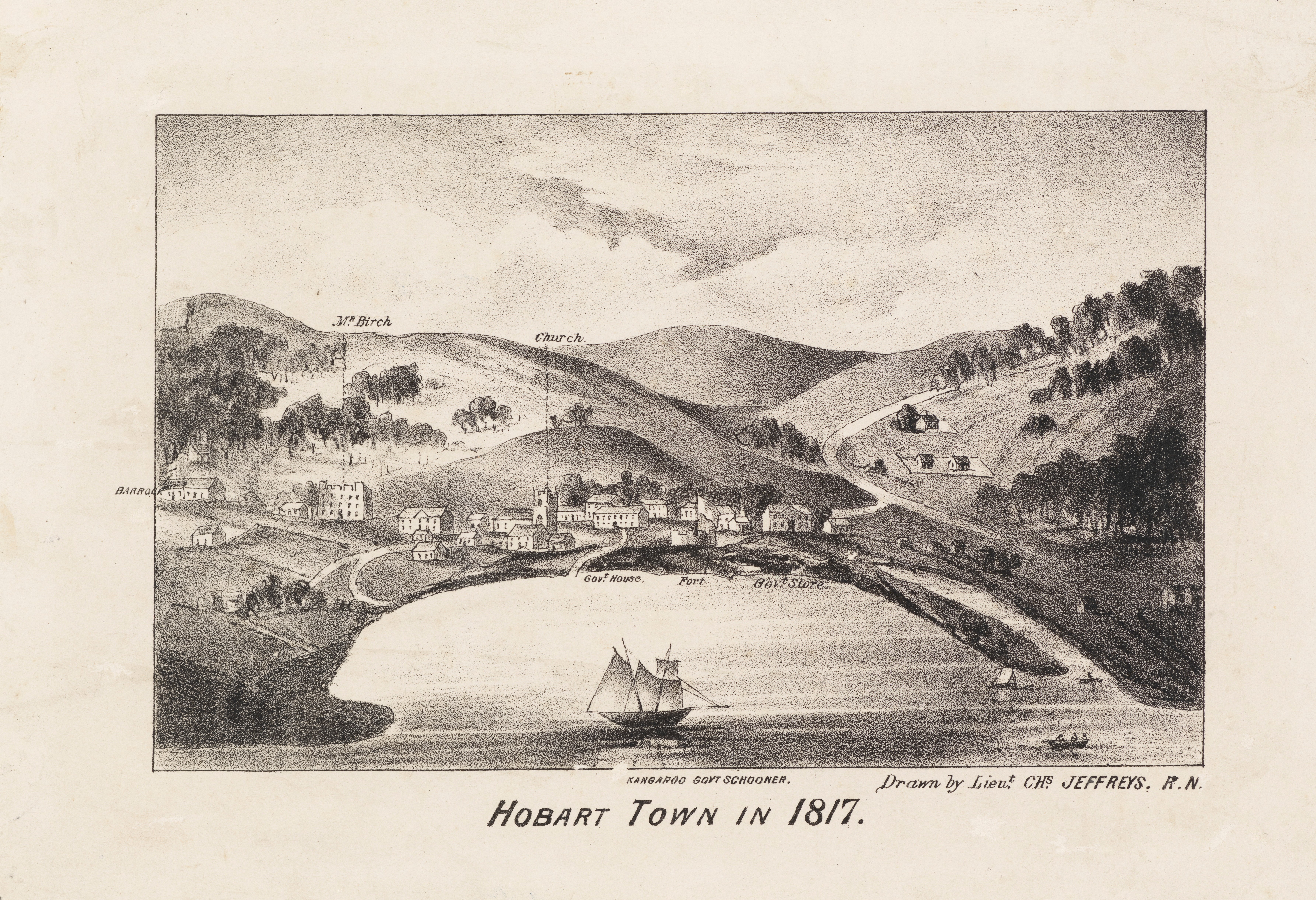 Hobart Town in 1817