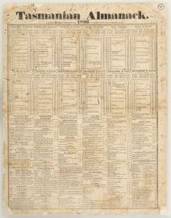 Sheet almanack 1826