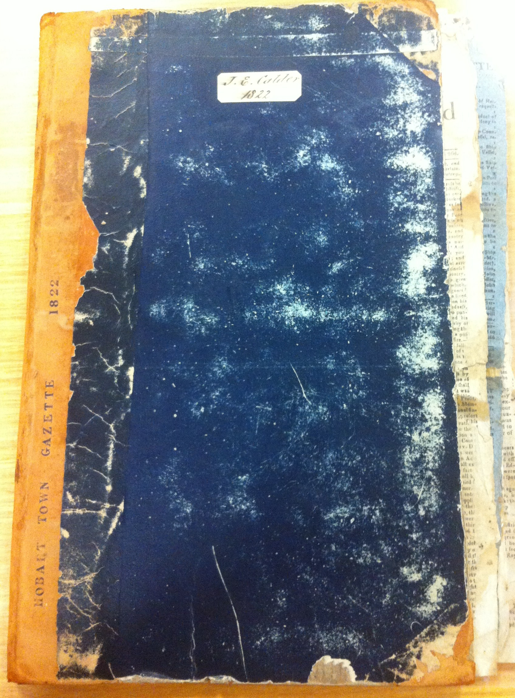 HTG 1822 binding Crowther Collection, Libraries Tasmania
