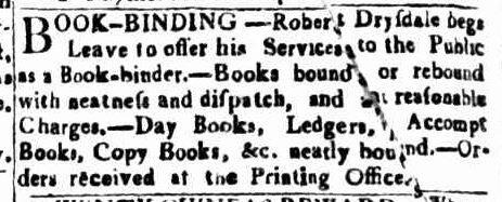Drysdale ad 13 Mar 1819
